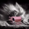 Protège-bouches Morkorvent, en rose, pour protéger tes dents des palets volants.